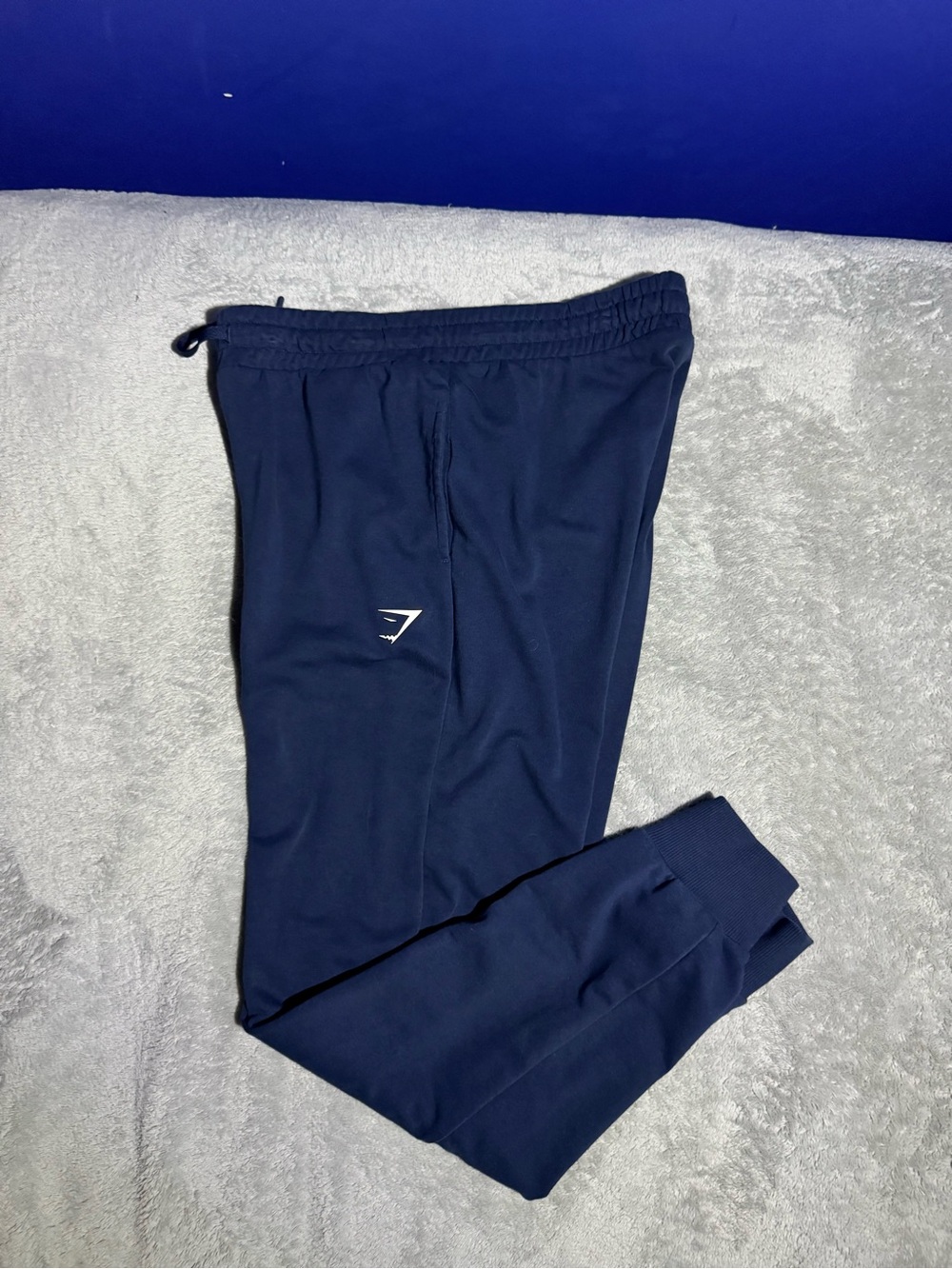 Mens Gymshark Navy Blue Jogger Sweatpants